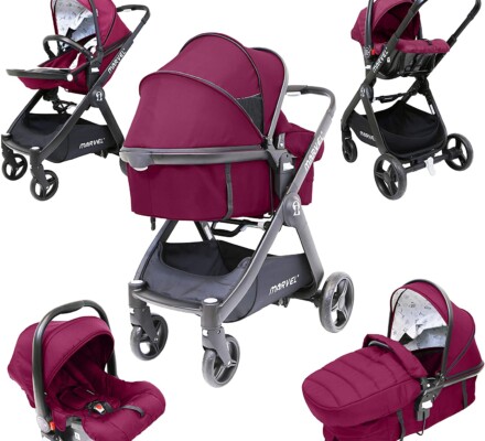 iSafe Marvel Marrone 3 in 1 Pram Travel System Review