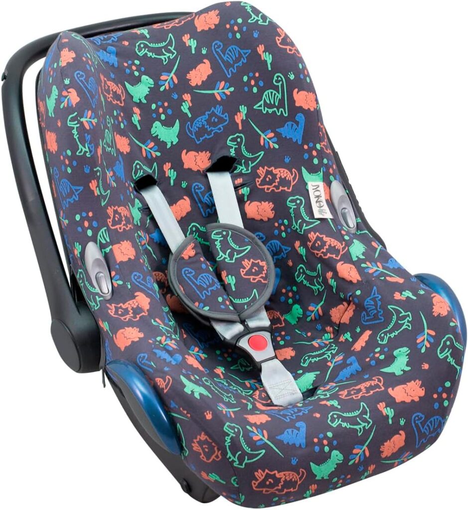 JYOKO Kids Baby car seat Cover Liner Made Cotton Compatible with Maxi COSI Cabriofix and gr 0 (Picnic Vichy)
